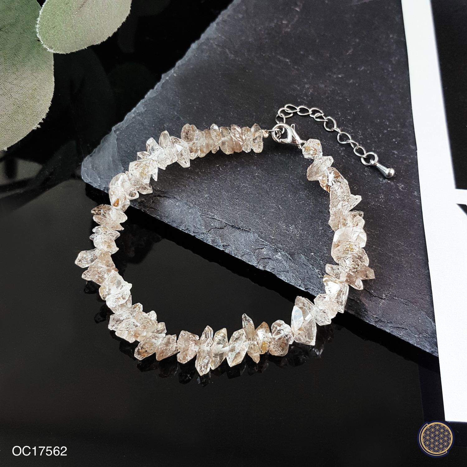 Herkimer Diamond Bracelet With Hook Bracelet 