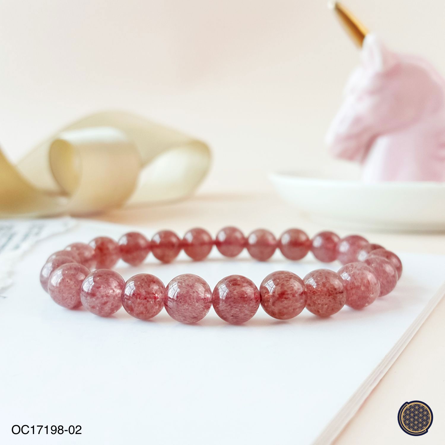 8-8.5mm Strawberry Stone Bracelet