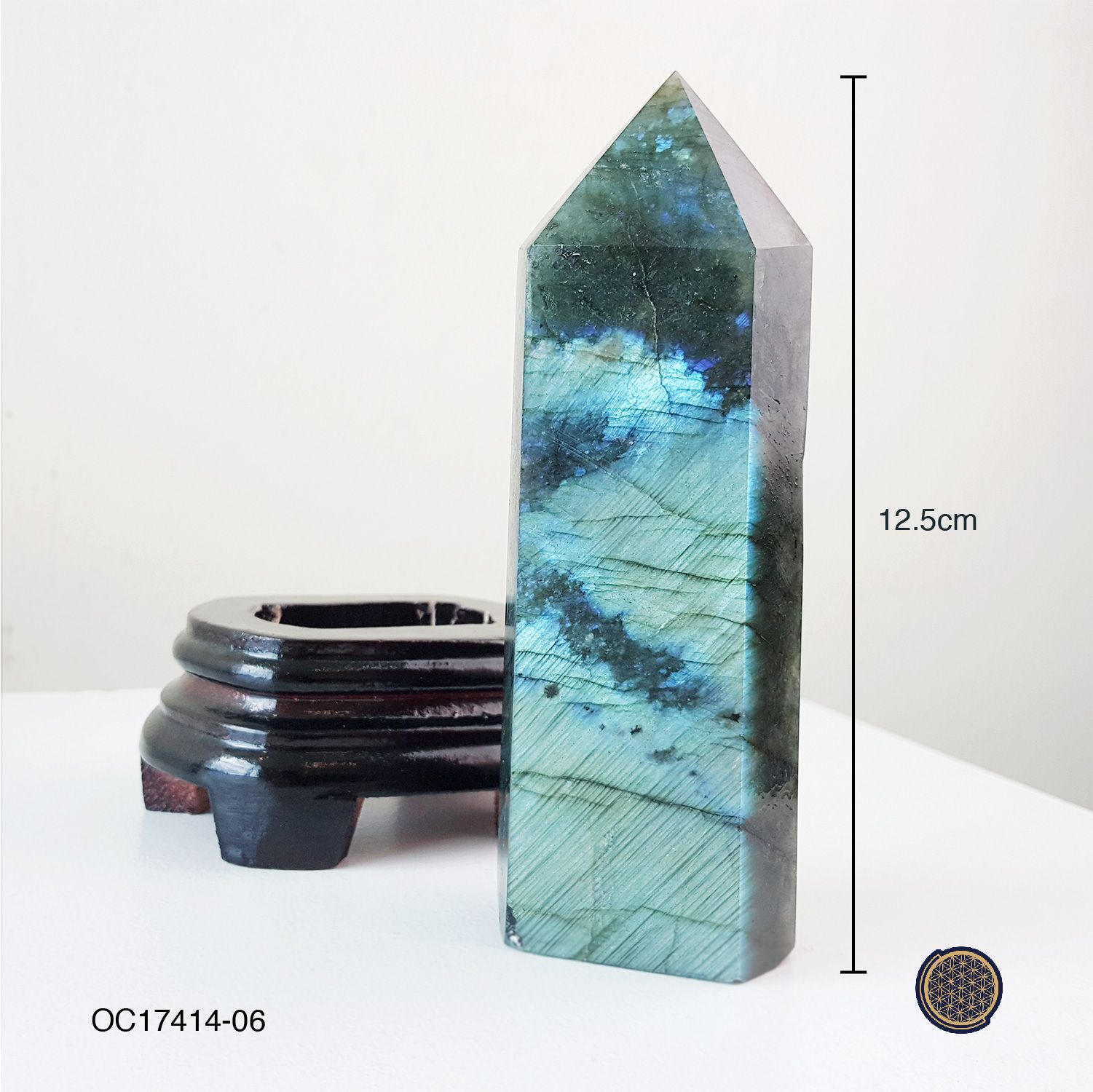 Labradorite With Wood Stand 