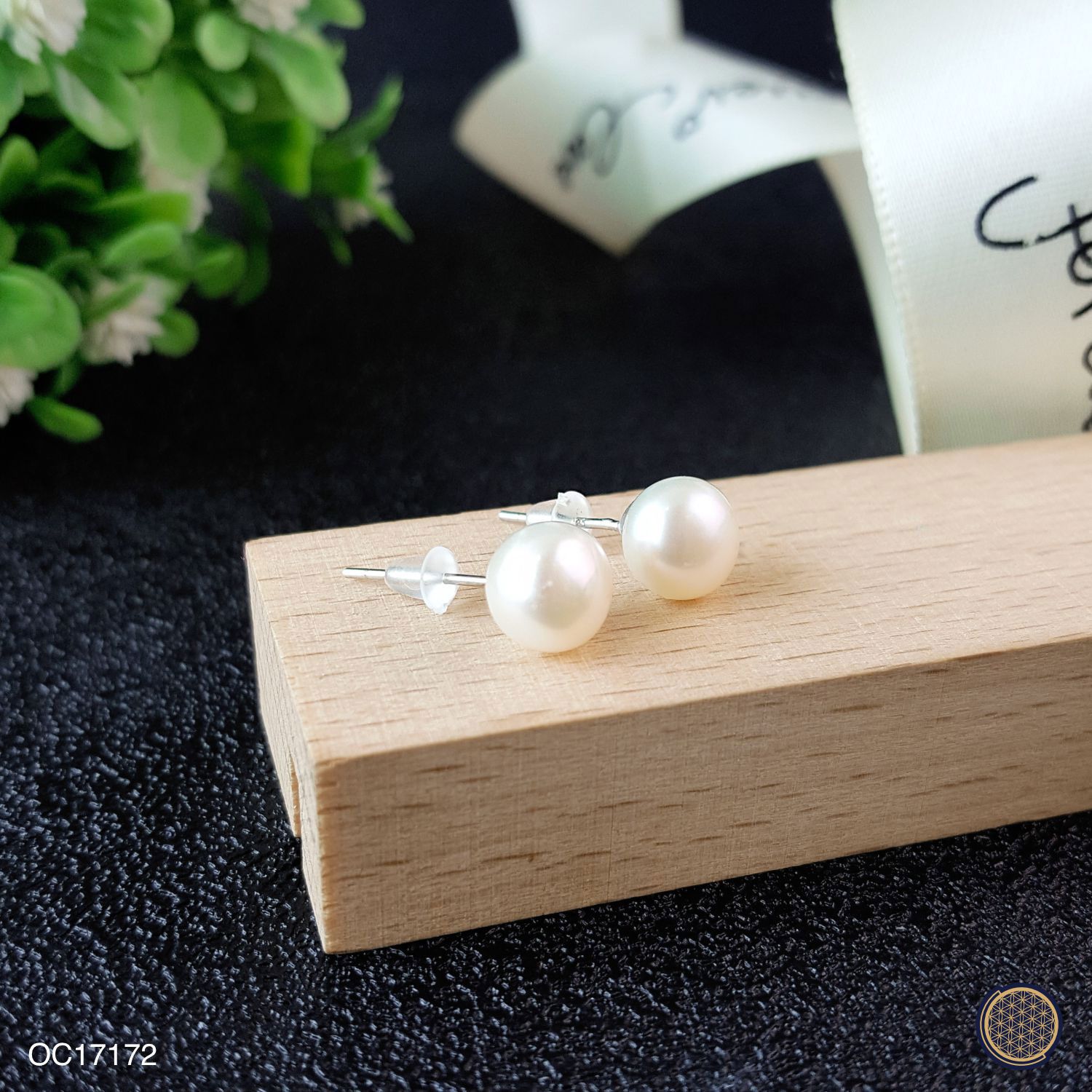 7mm Pearl Round Shape Earring