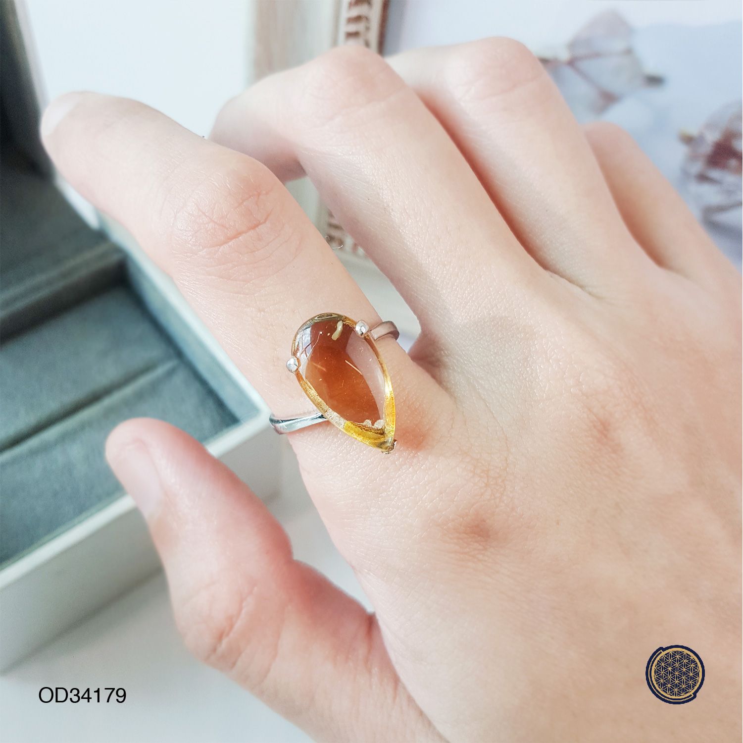 Citrine Sliver Ring