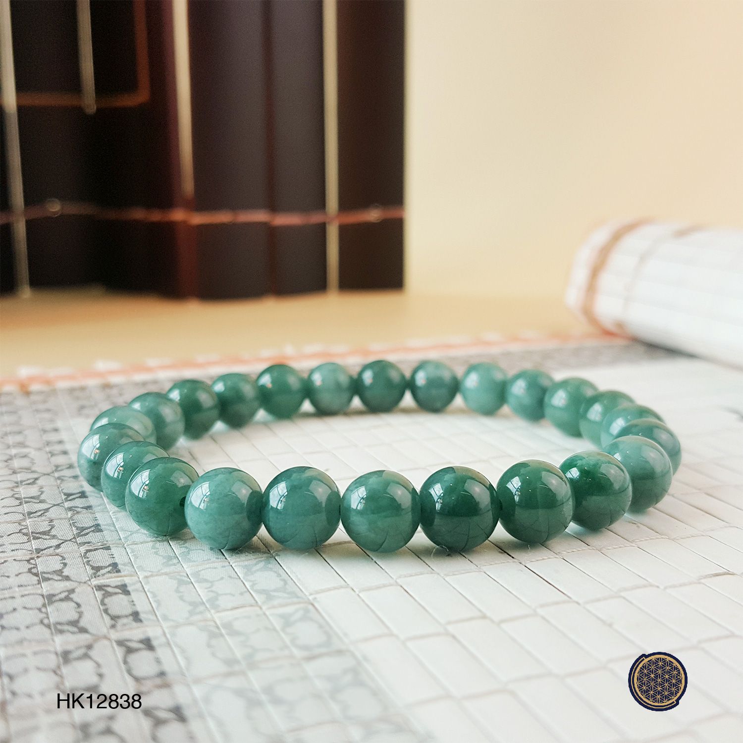 7-8mm You Qing Jade  Bracelet