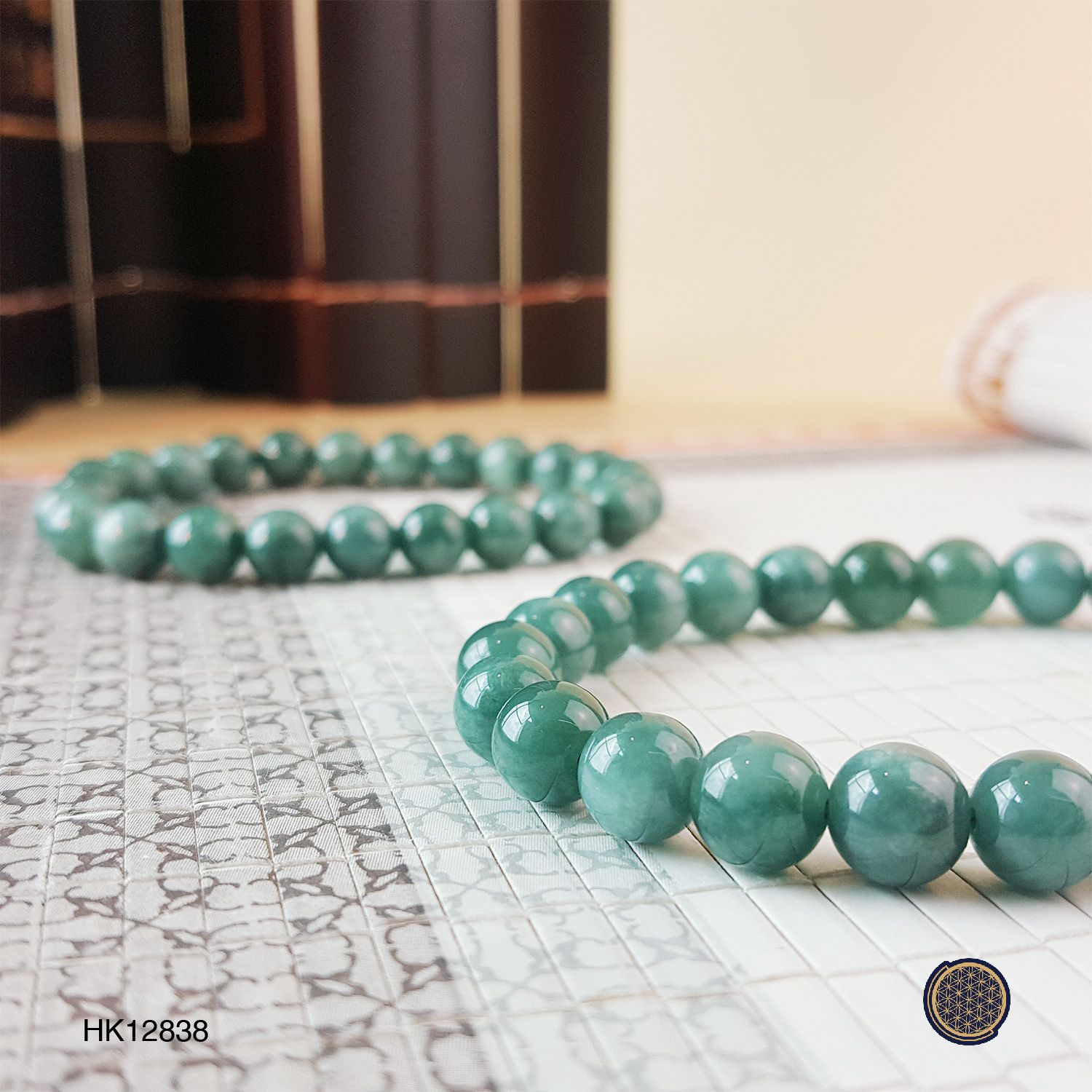 7-8mm You Qing Jade  Bracelet