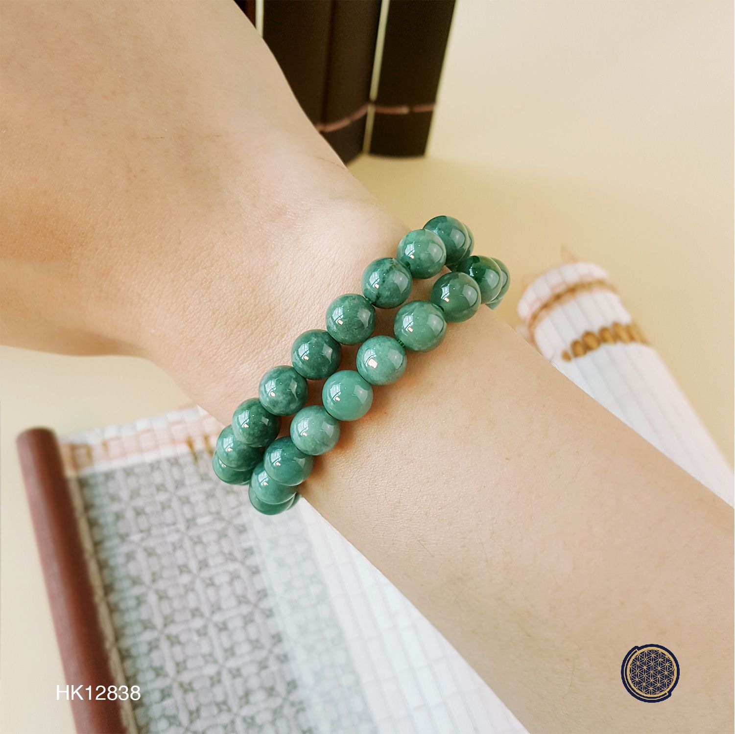 7-8mm You Qing Jade  Bracelet