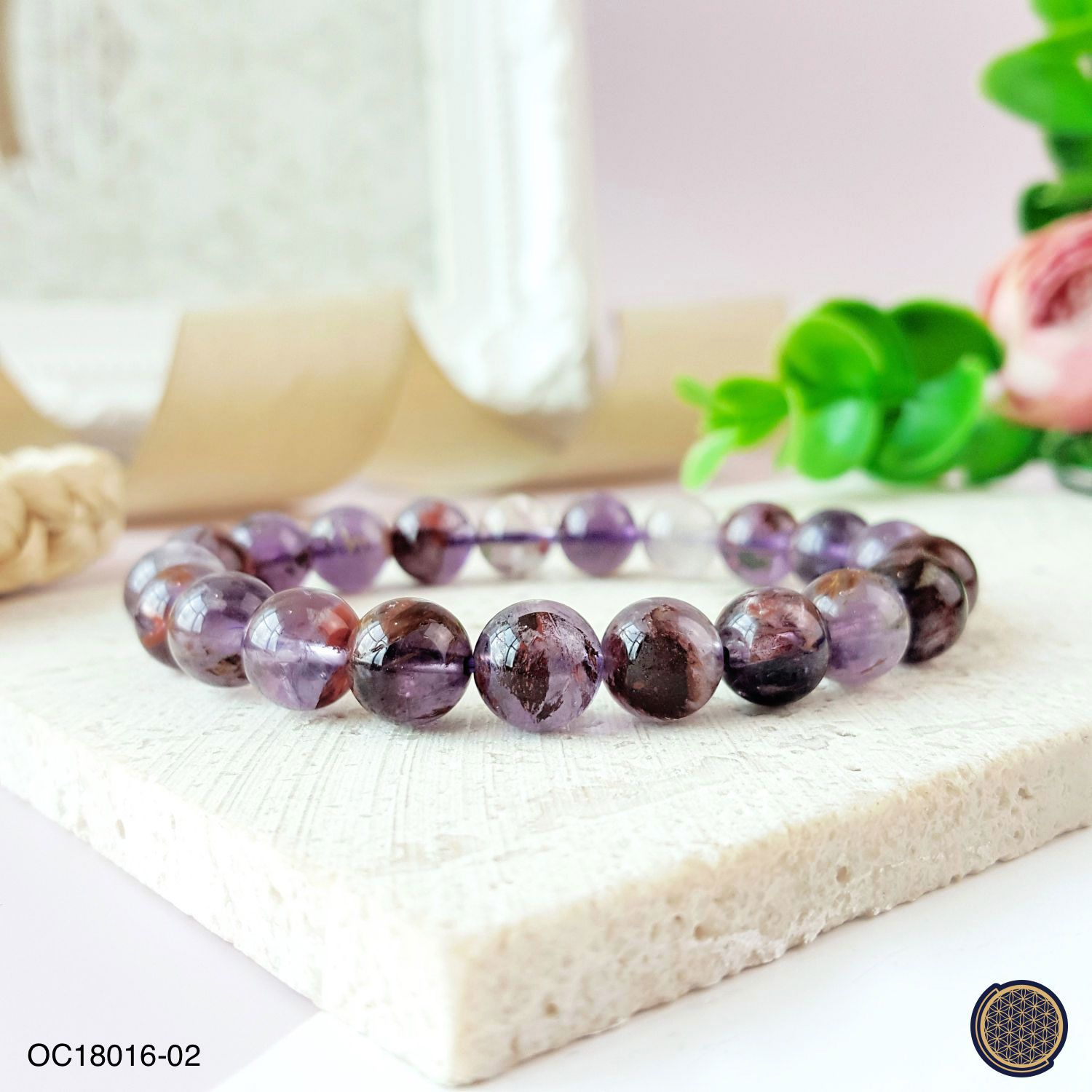 9-9.5mm Purple Phantom Bracelet