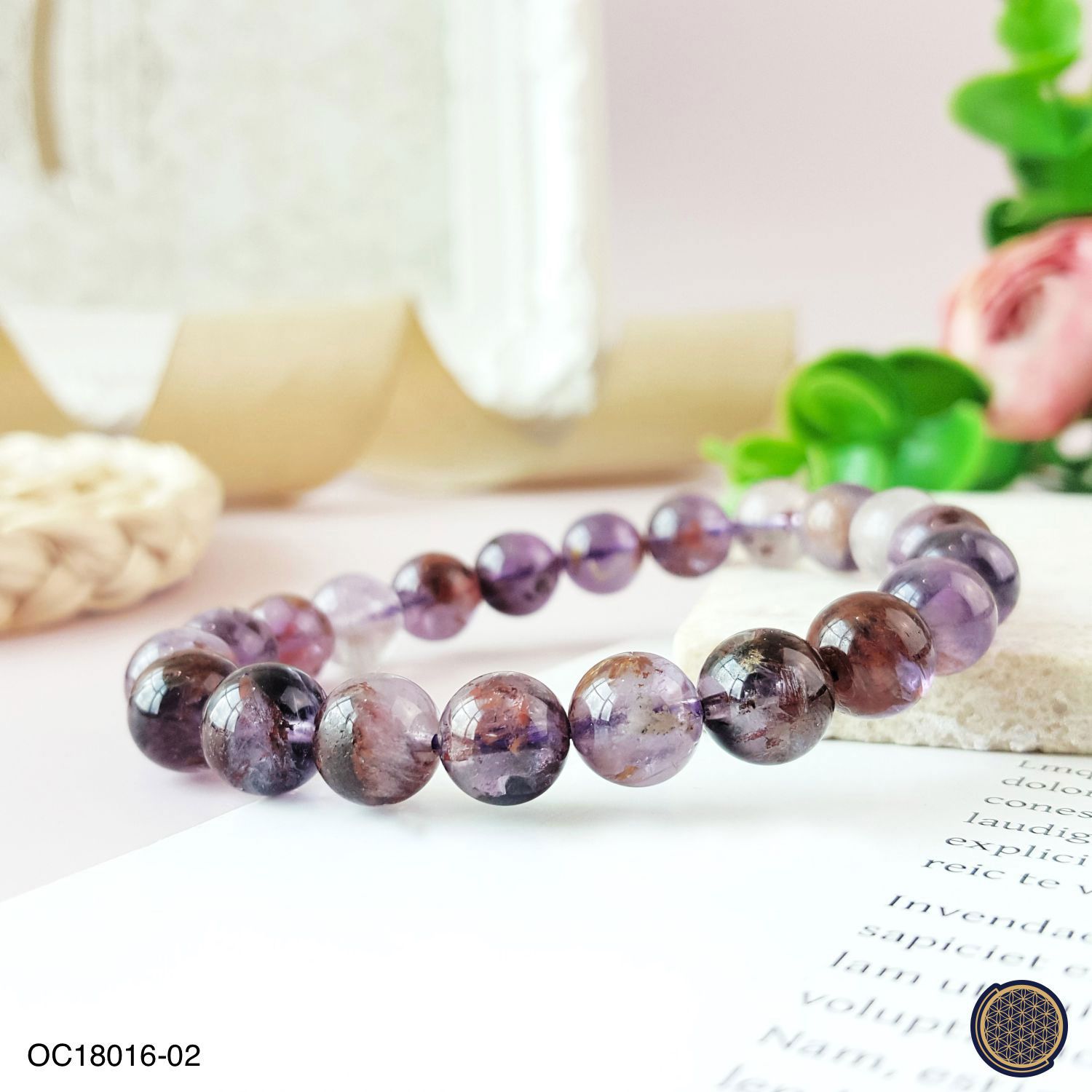 9-9.5mm Purple Phantom Bracelet