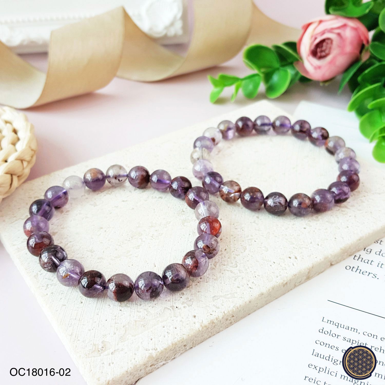 9-9.5mm Purple Phantom Bracelet