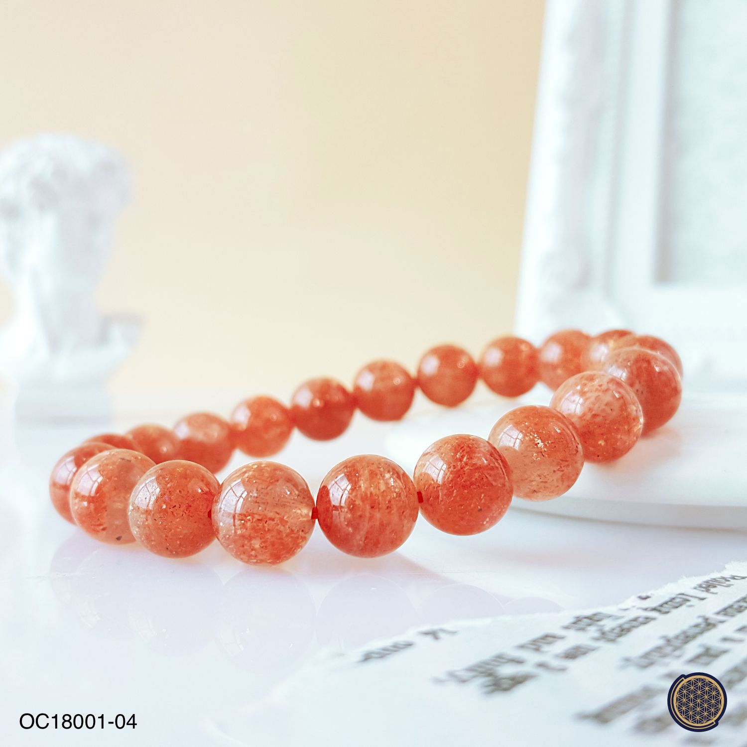 9-9.5mm High Grade Golden Sunstone  Bracelet