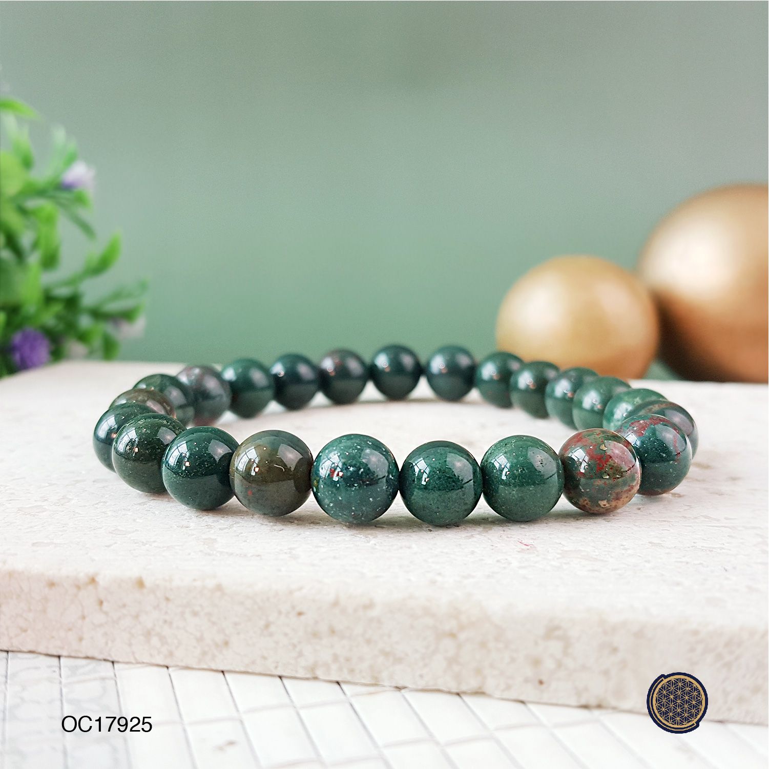 8mm Bloodstone Bracelet