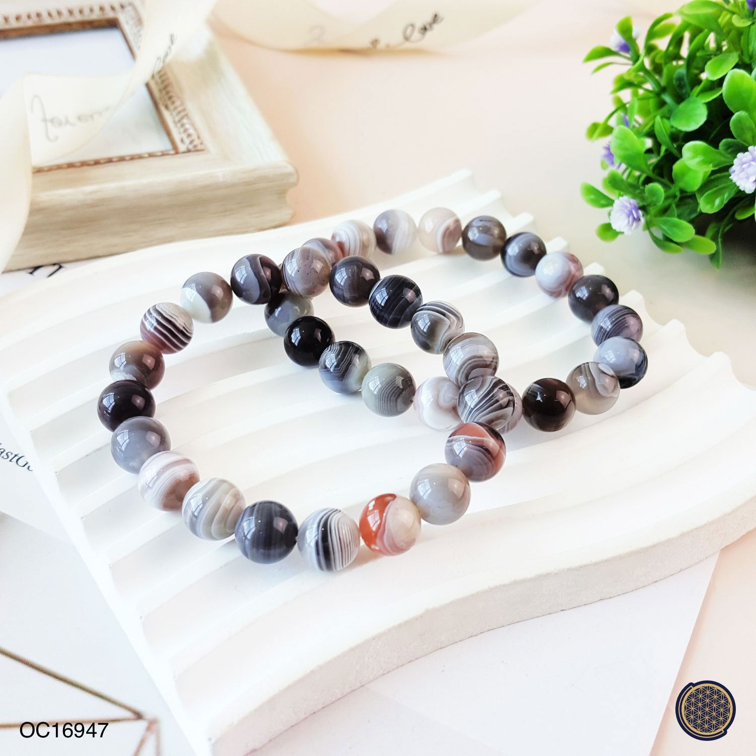 10mm Botswana Agate Bracelet