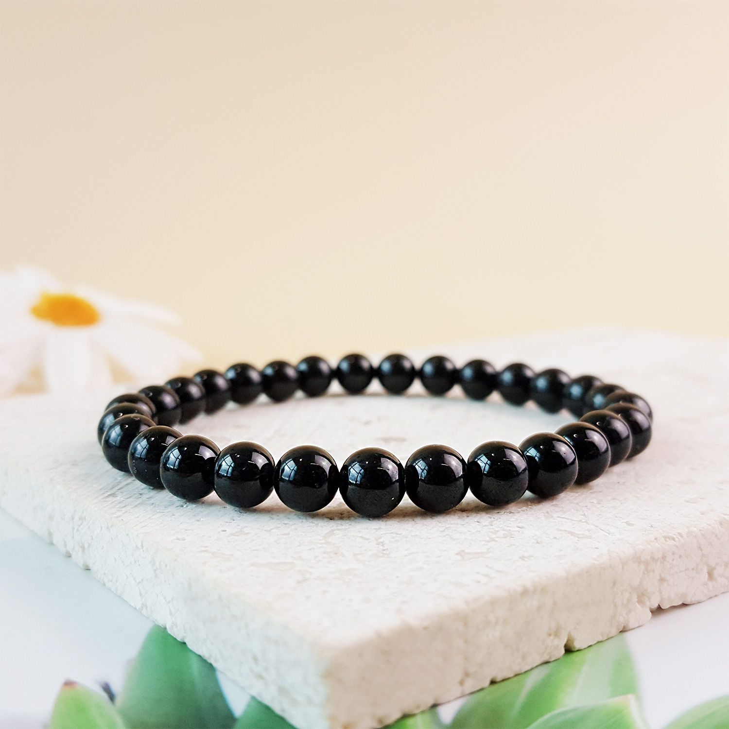 6mm Black Spinel Bracelet