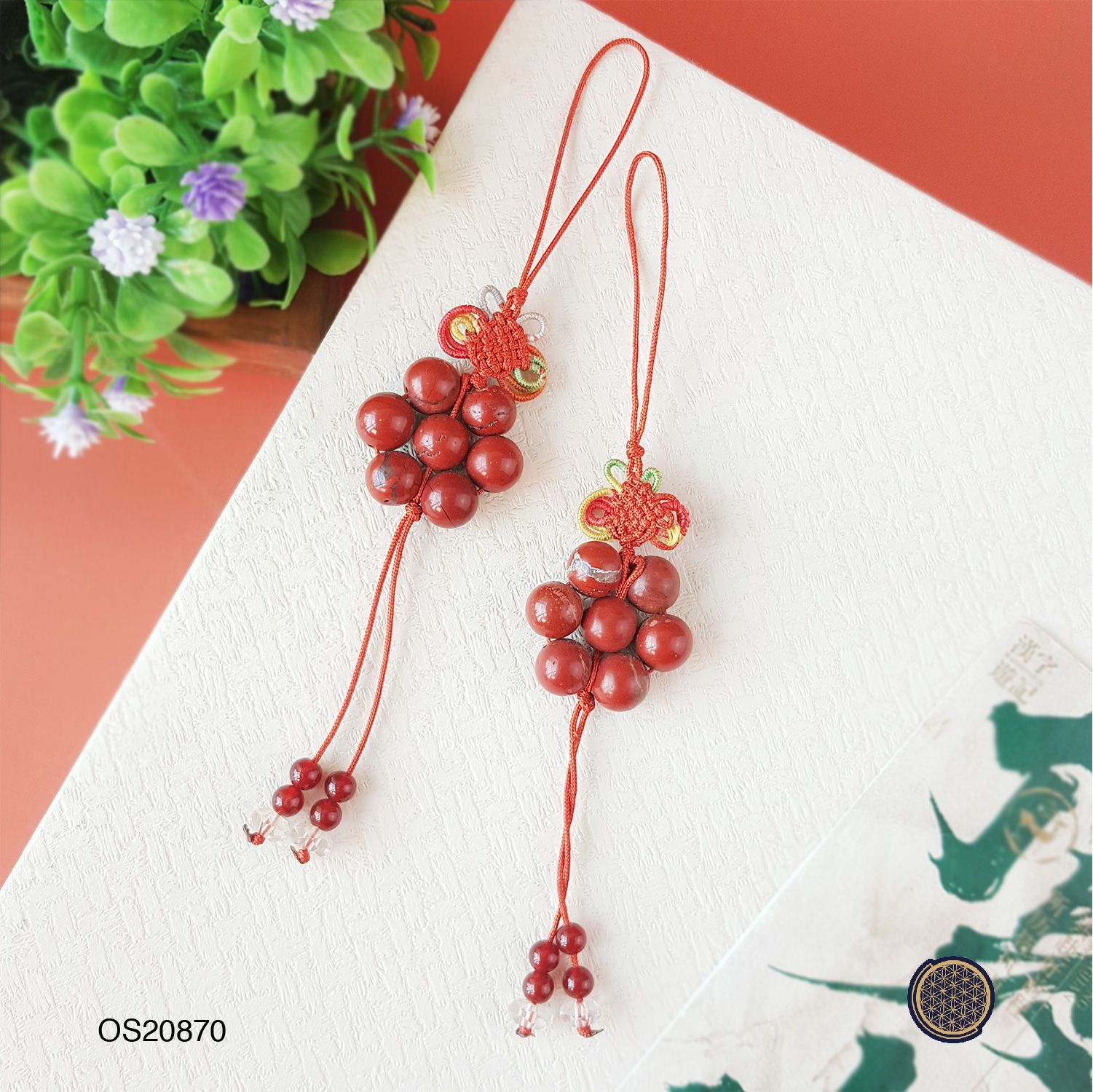 Red Jasper Seven Star Charm