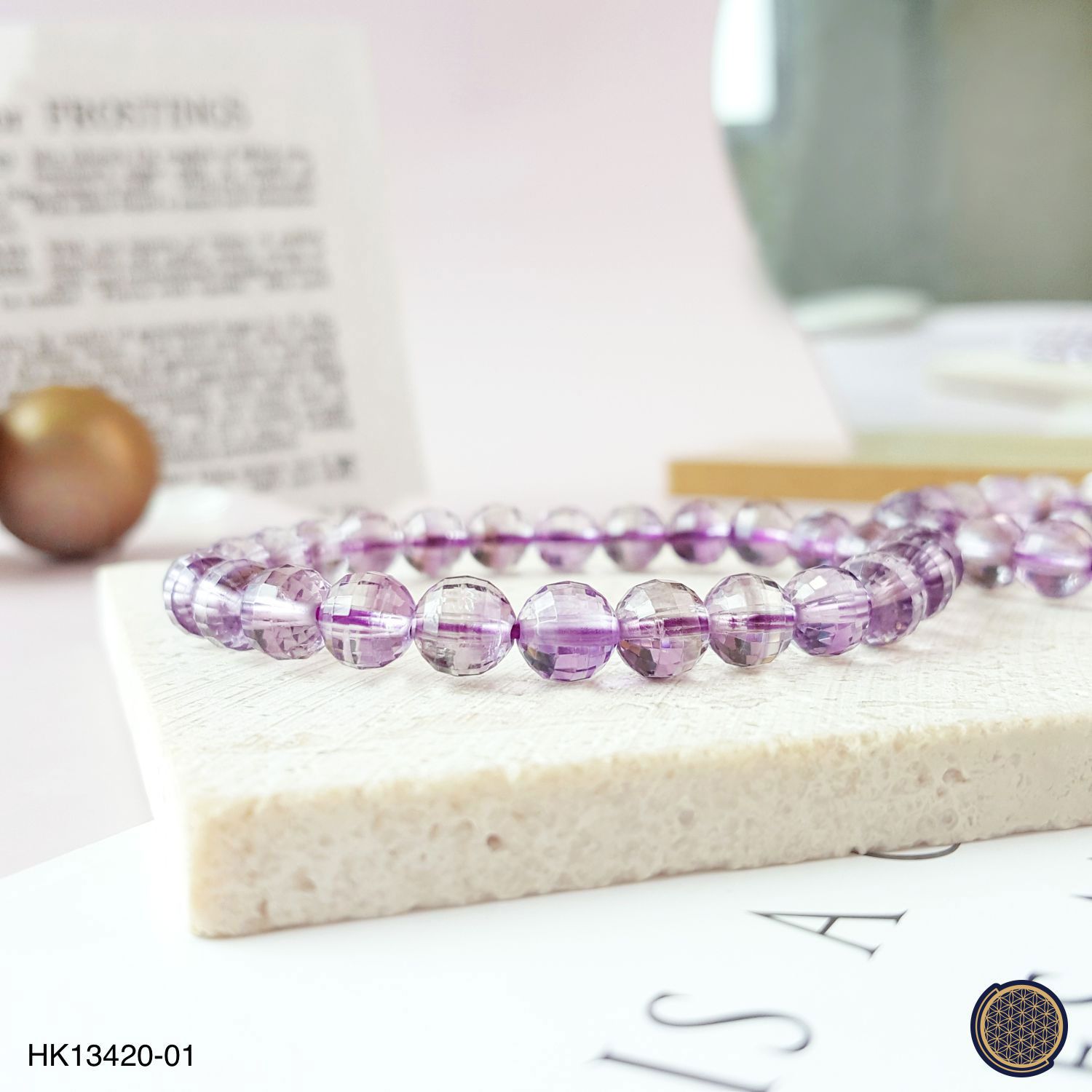 7-7.5mm Amethyst Cutting Bracelet