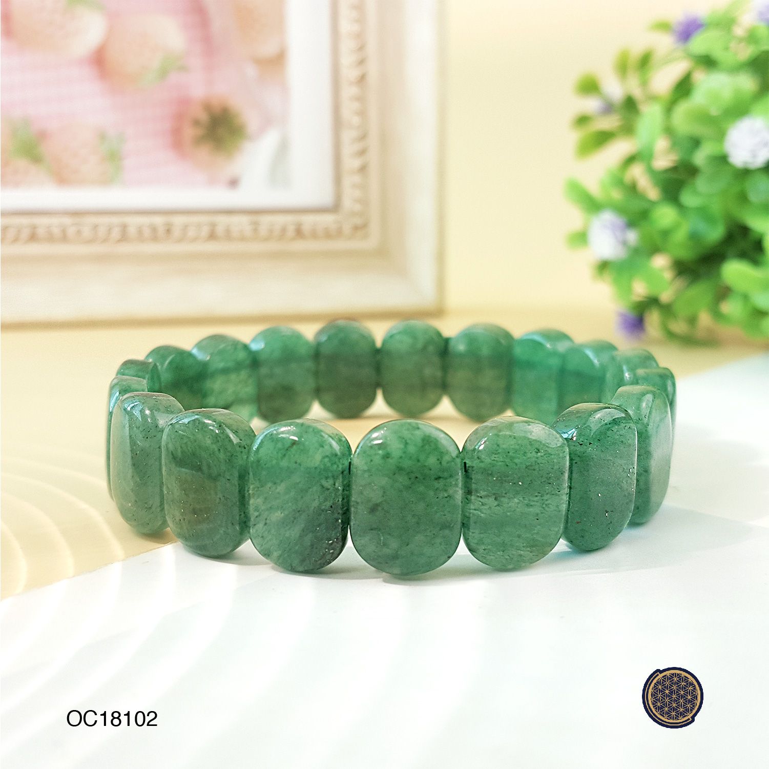 10mm x 14mm Aventurine Flat Bracelet