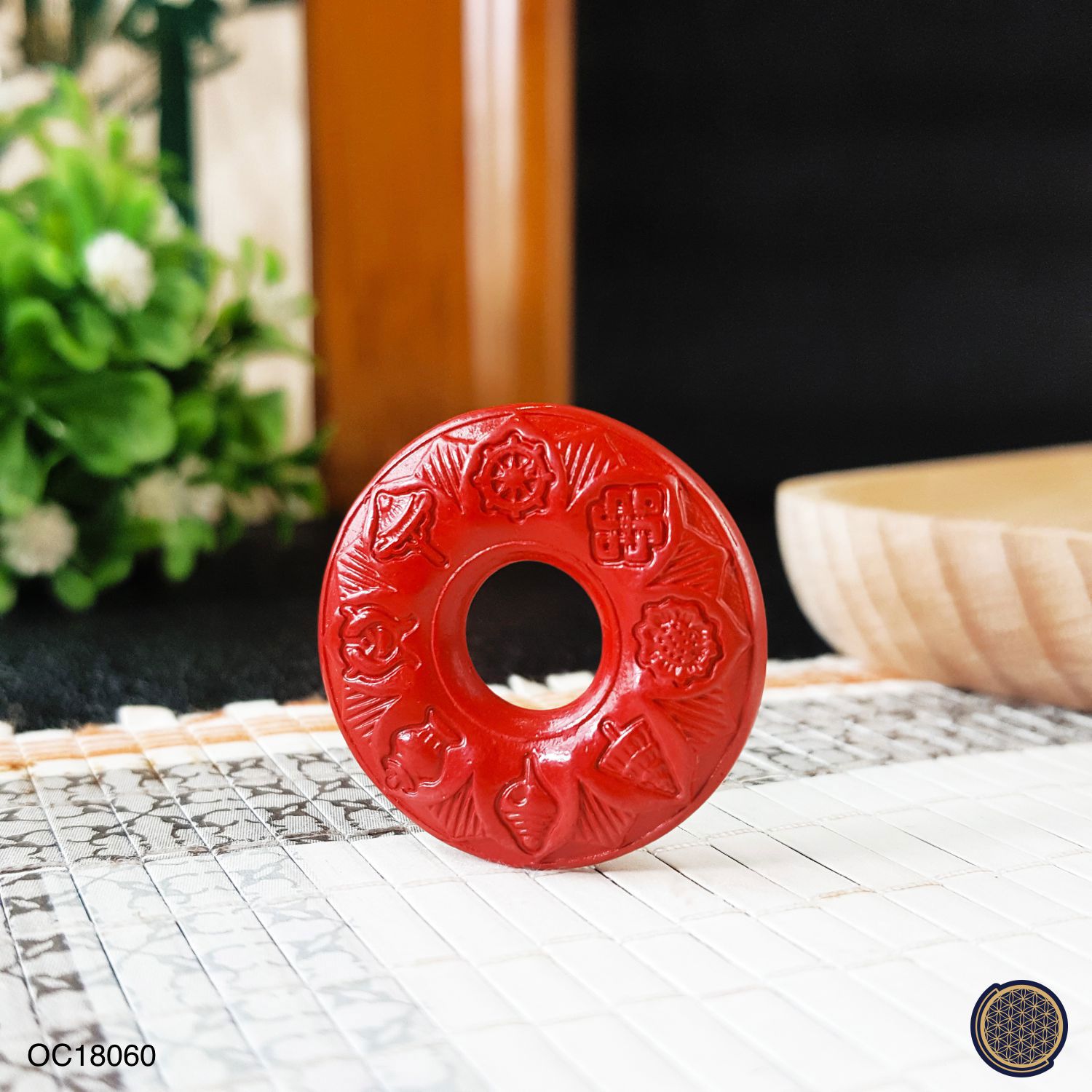 28mm 水飞砂吉祥八宝吊坠