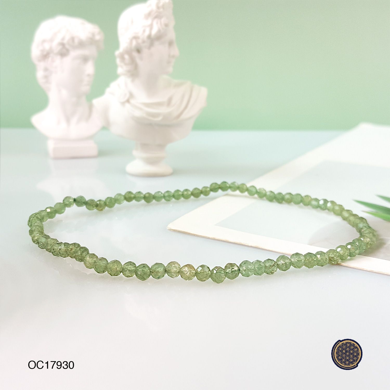 4mm Diopside Cutting Anklet