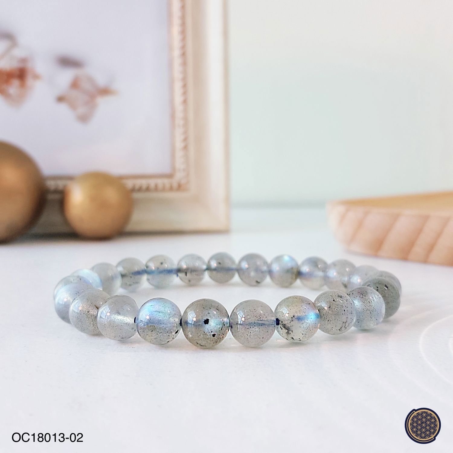 8-8.5mm Rainbow Shine Labradorite Bracelet