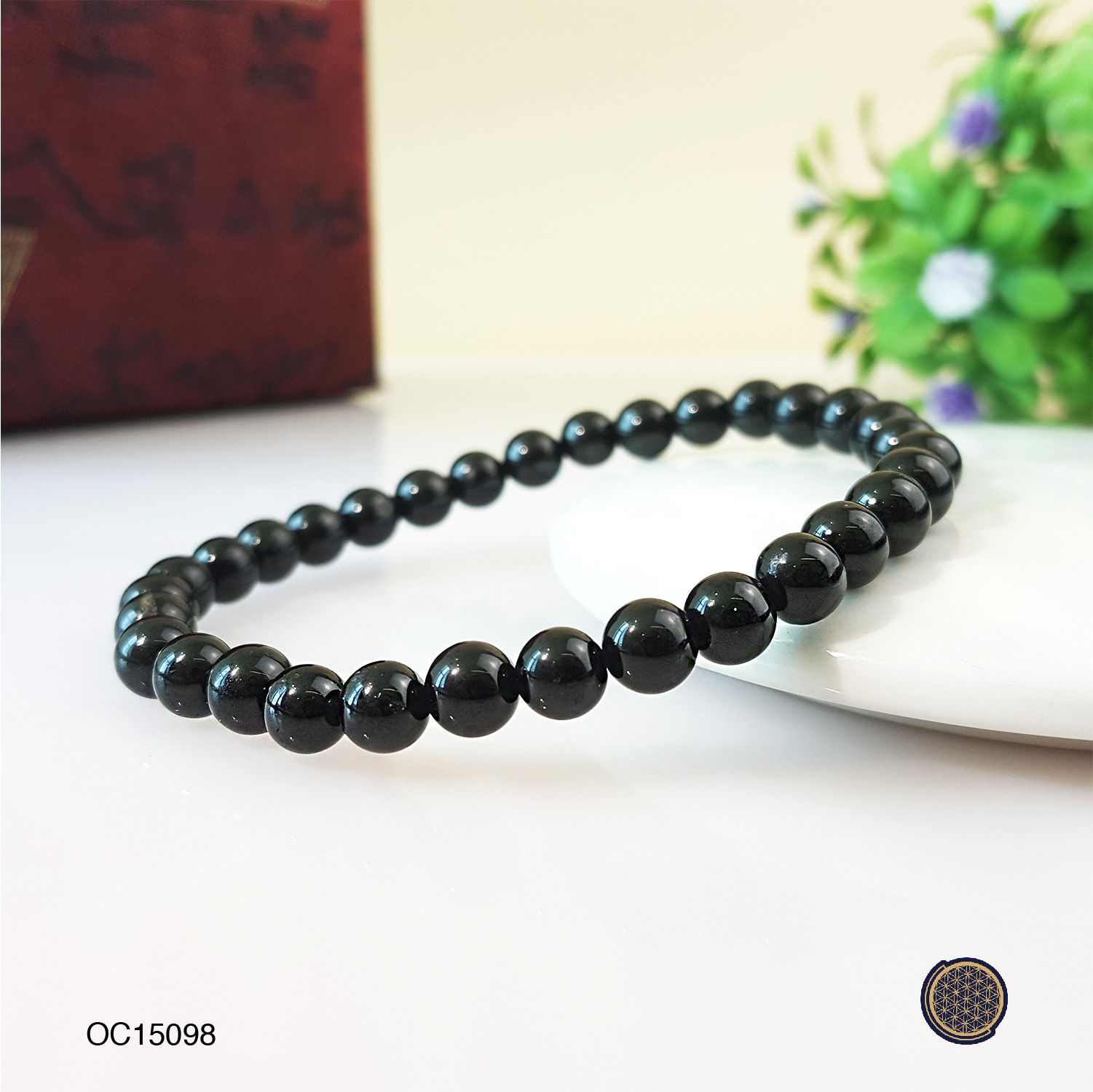 6mm Black Spinel Bracelet