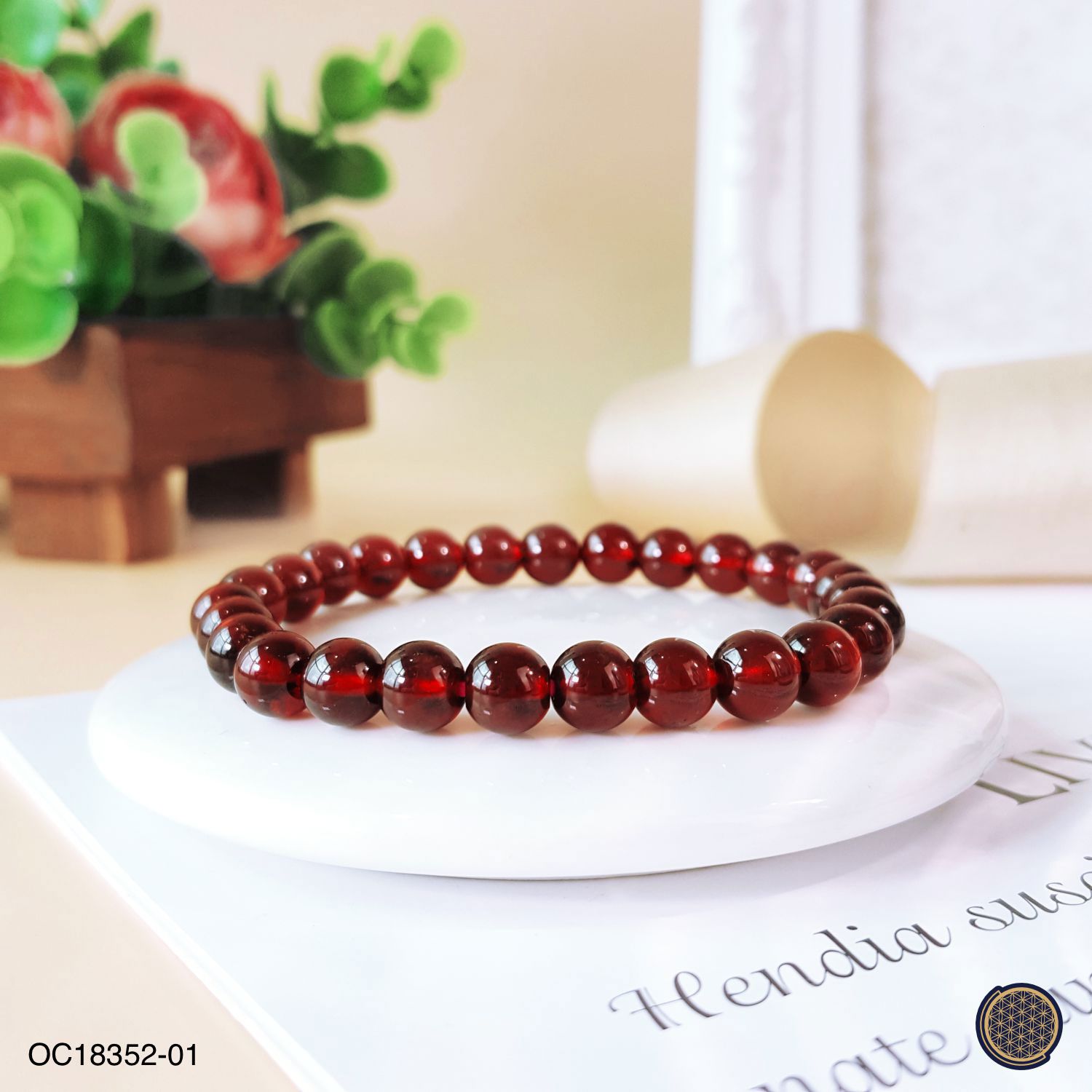 6-6.5mm Hessonite Bracelet