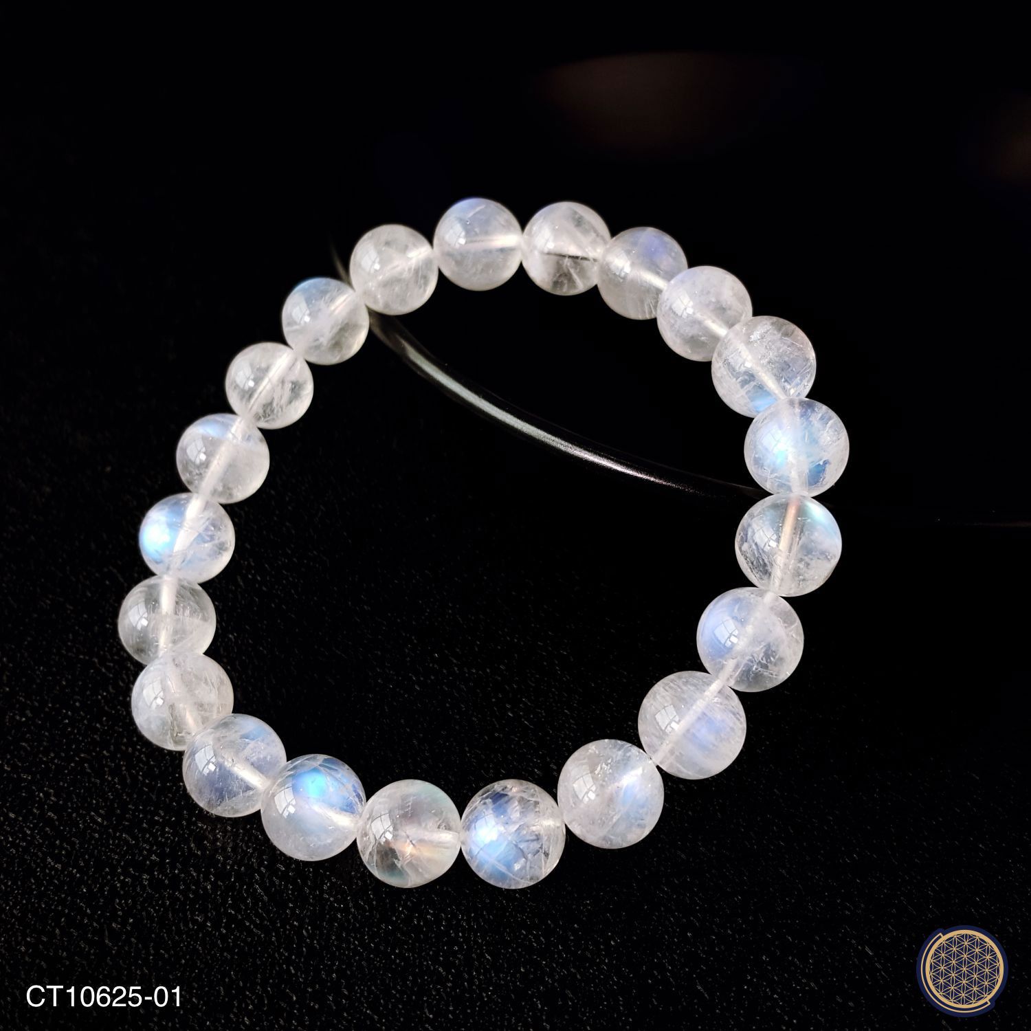 9mm Superior Rainbow Moonstone Bracelet