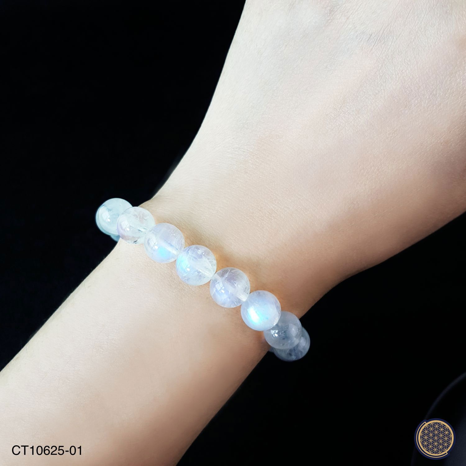 9mm Superior Rainbow Moonstone Bracelet