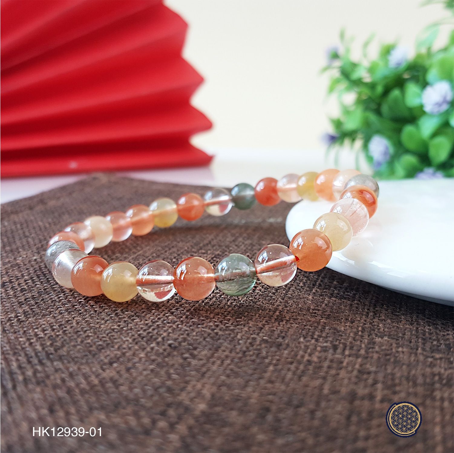 6-6.5mm Mix Rabbit Rutile Bracelet