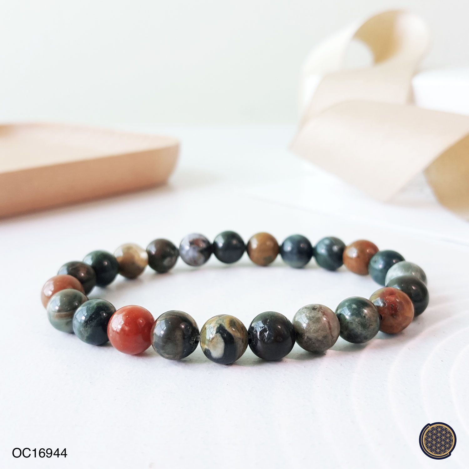 8mm Ocean Jasper Bracelet