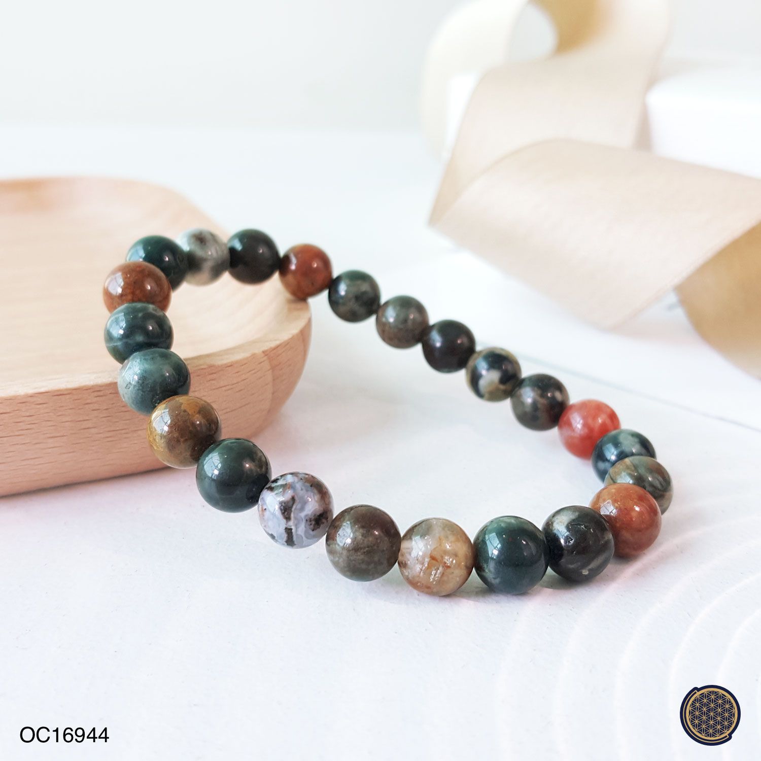 8mm Ocean Jasper Bracelet