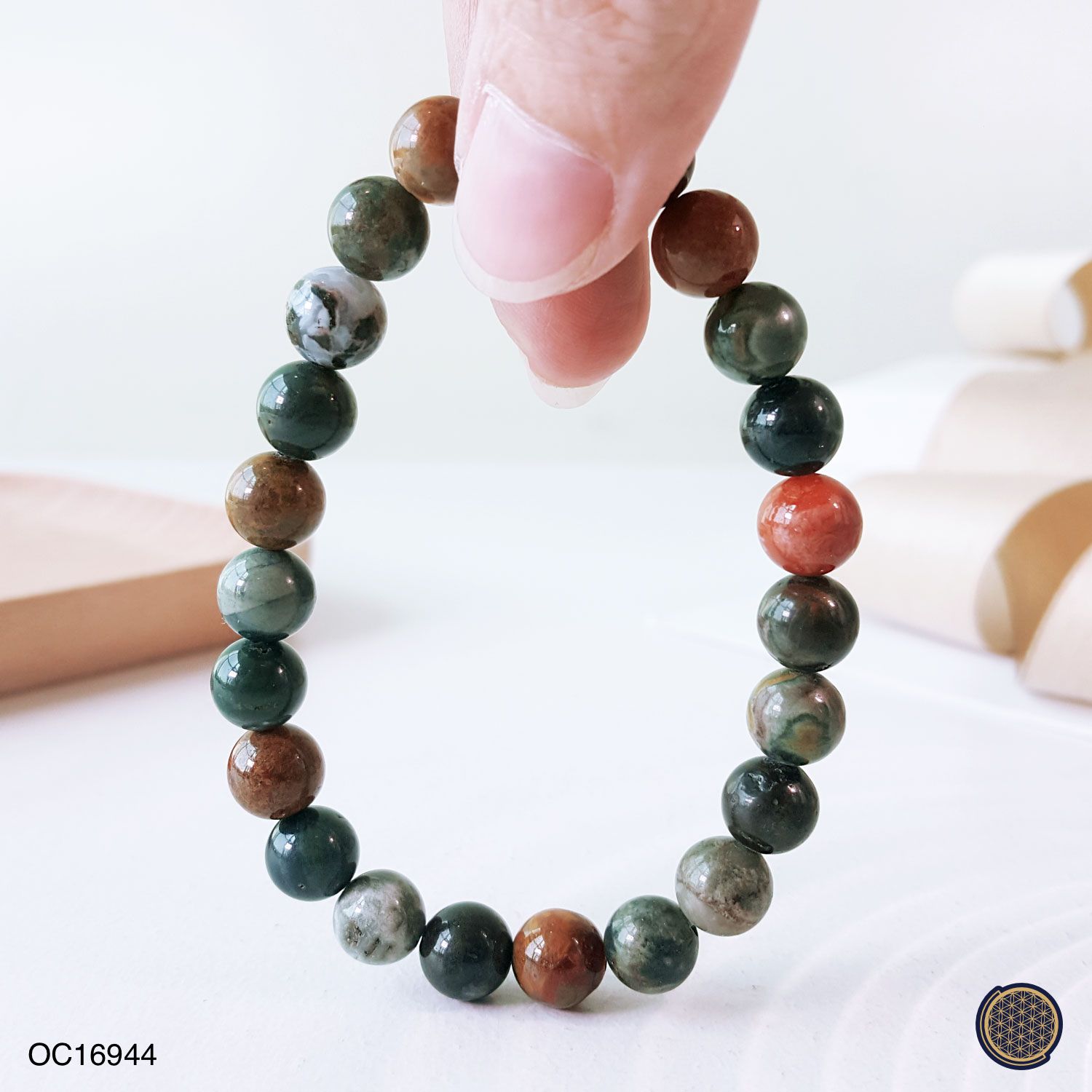 8mm Ocean Jasper Bracelet