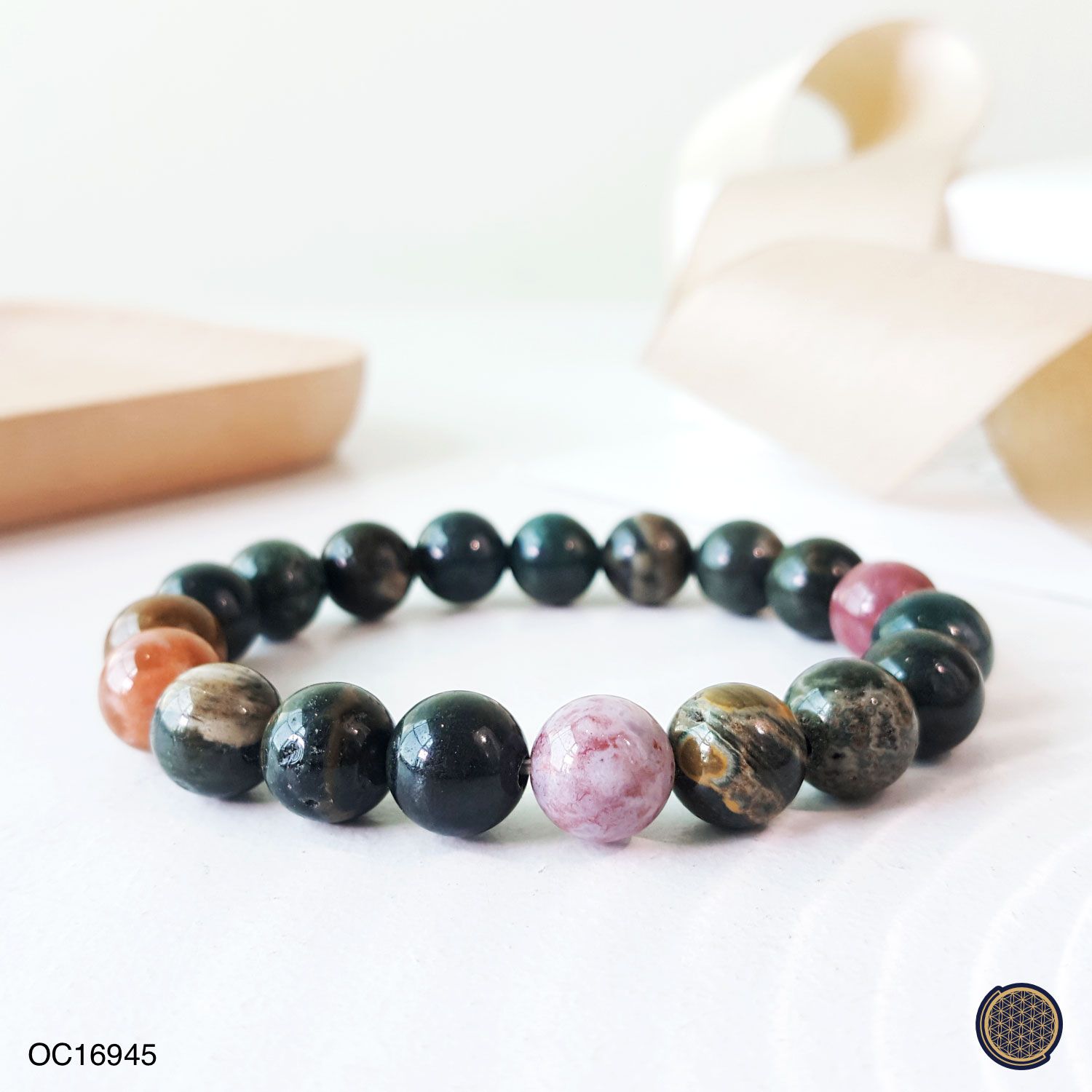 10mm Ocean Jasper Bracelet