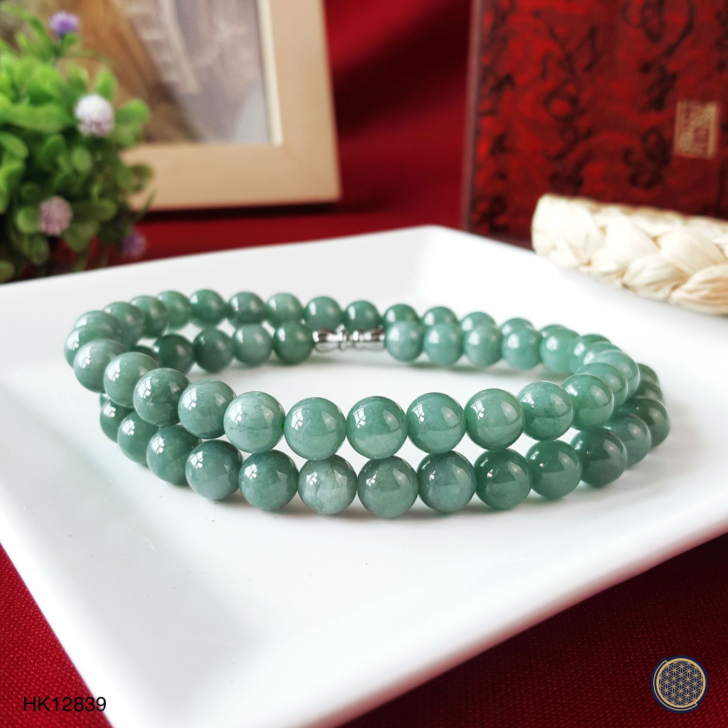 7-8mm You Qing Jade  Necklace