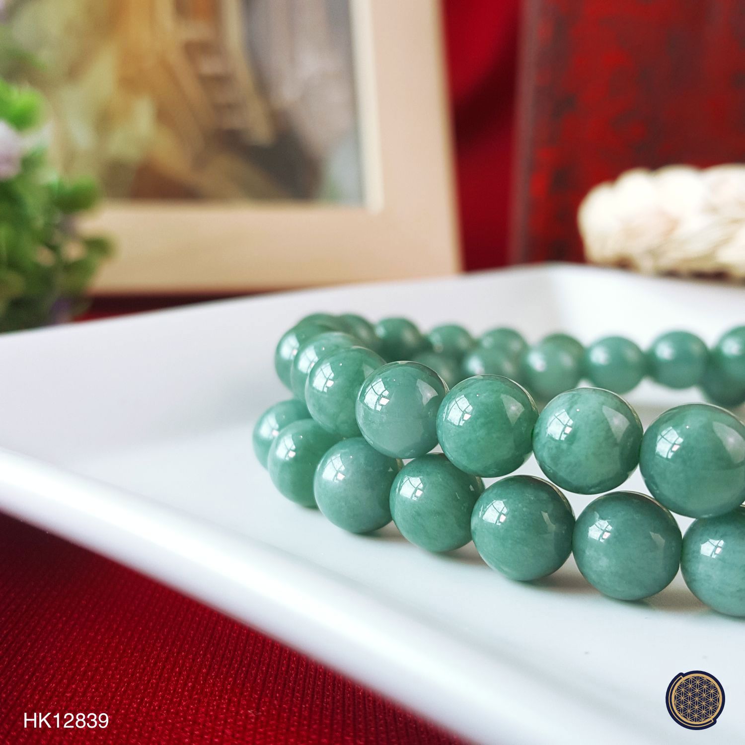 7-8mm You Qing Jade  Necklace