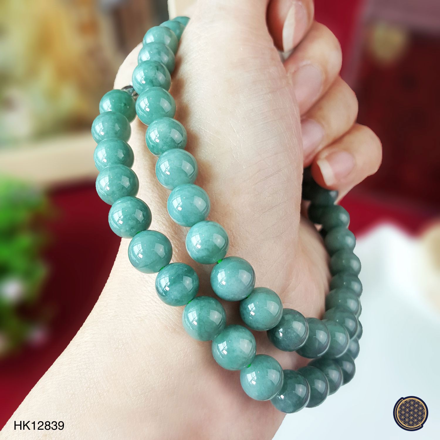 7-8mm You Qing Jade  Necklace