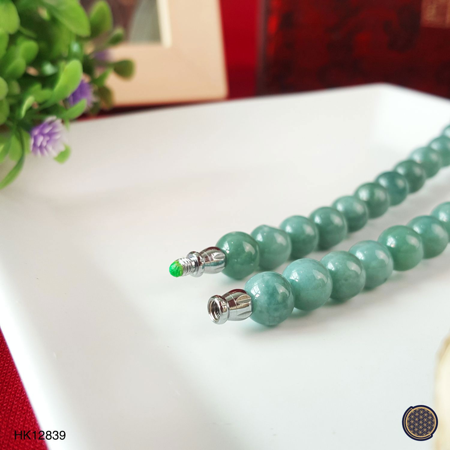 7-8mm You Qing Jade  Necklace