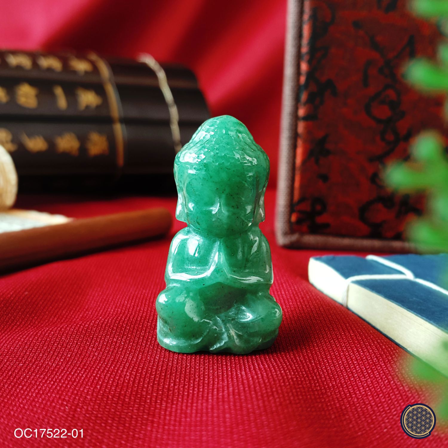 40mm Aventurine Baby Buddha Small Ornament 