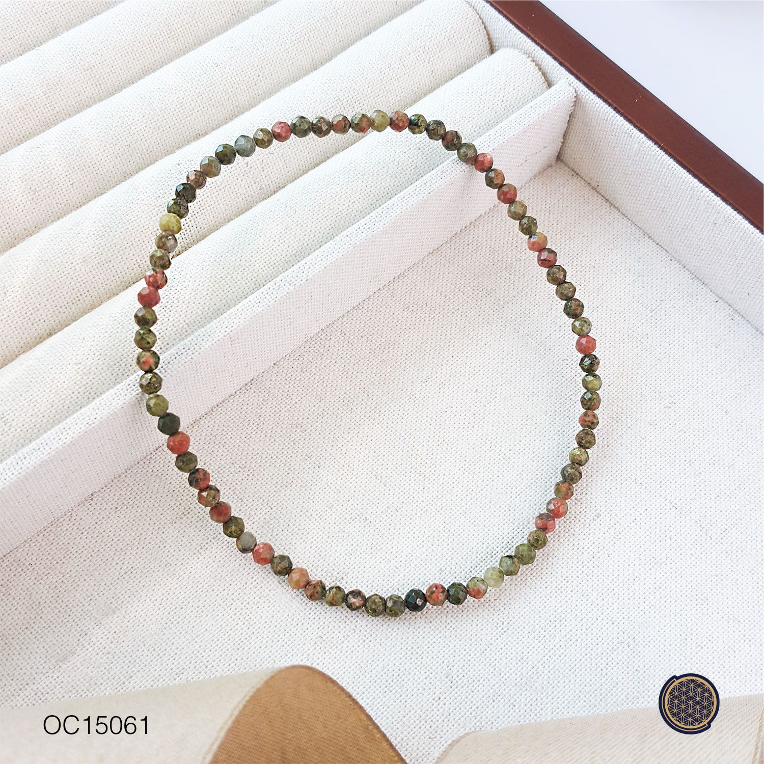 3.5mm Unakite Cutting Anklet