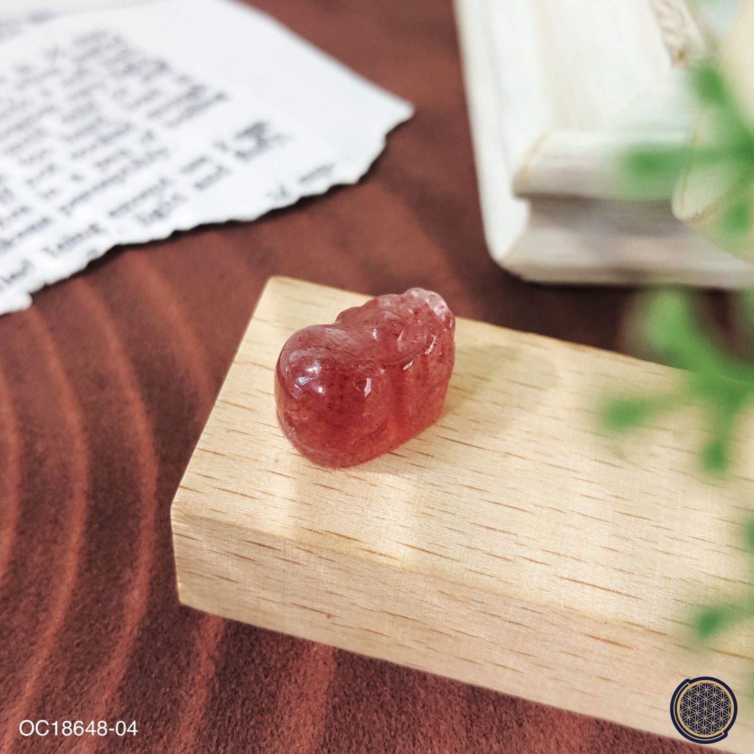 Strawberry Stone Pi Xiu Charm 