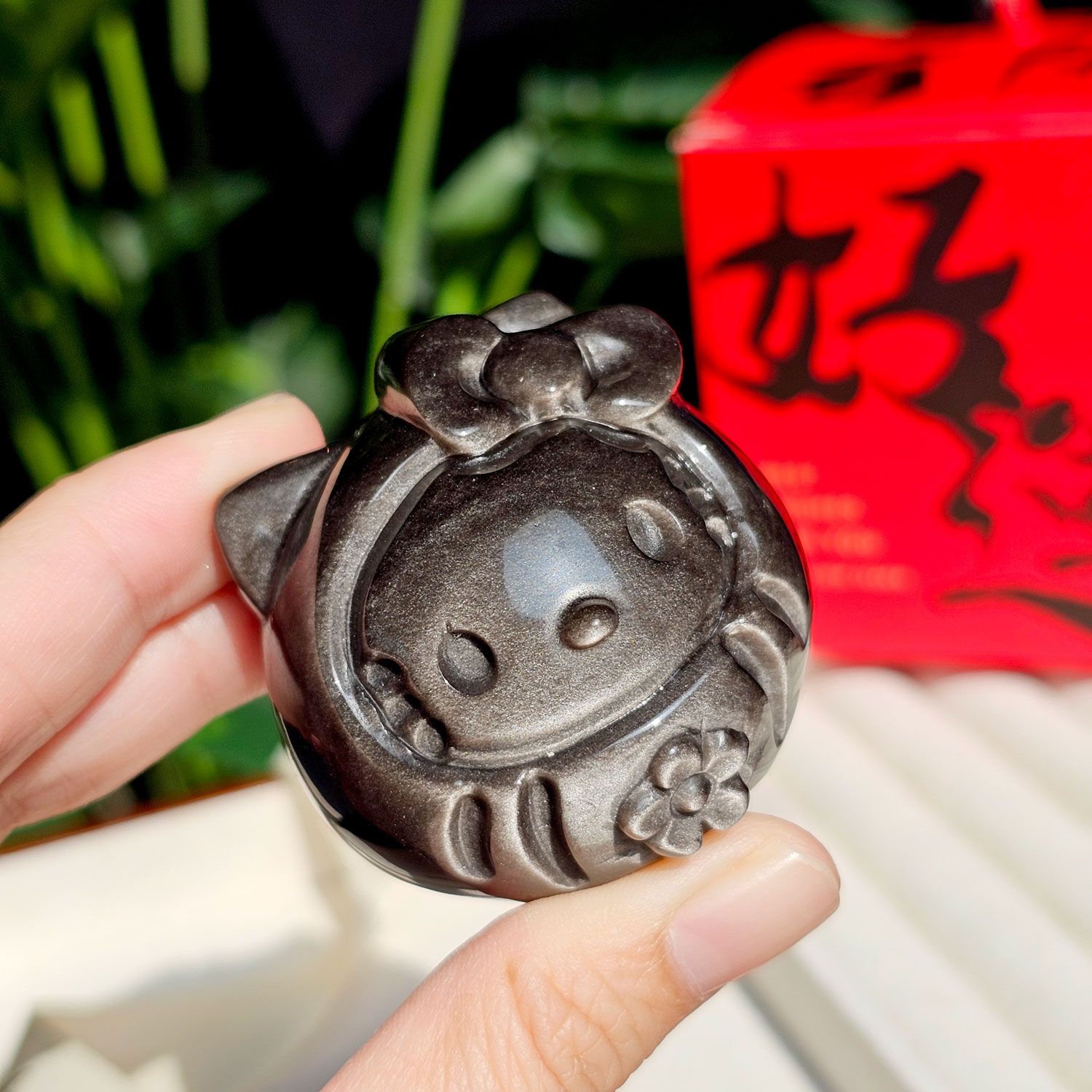 银曜石凯蒂猫头