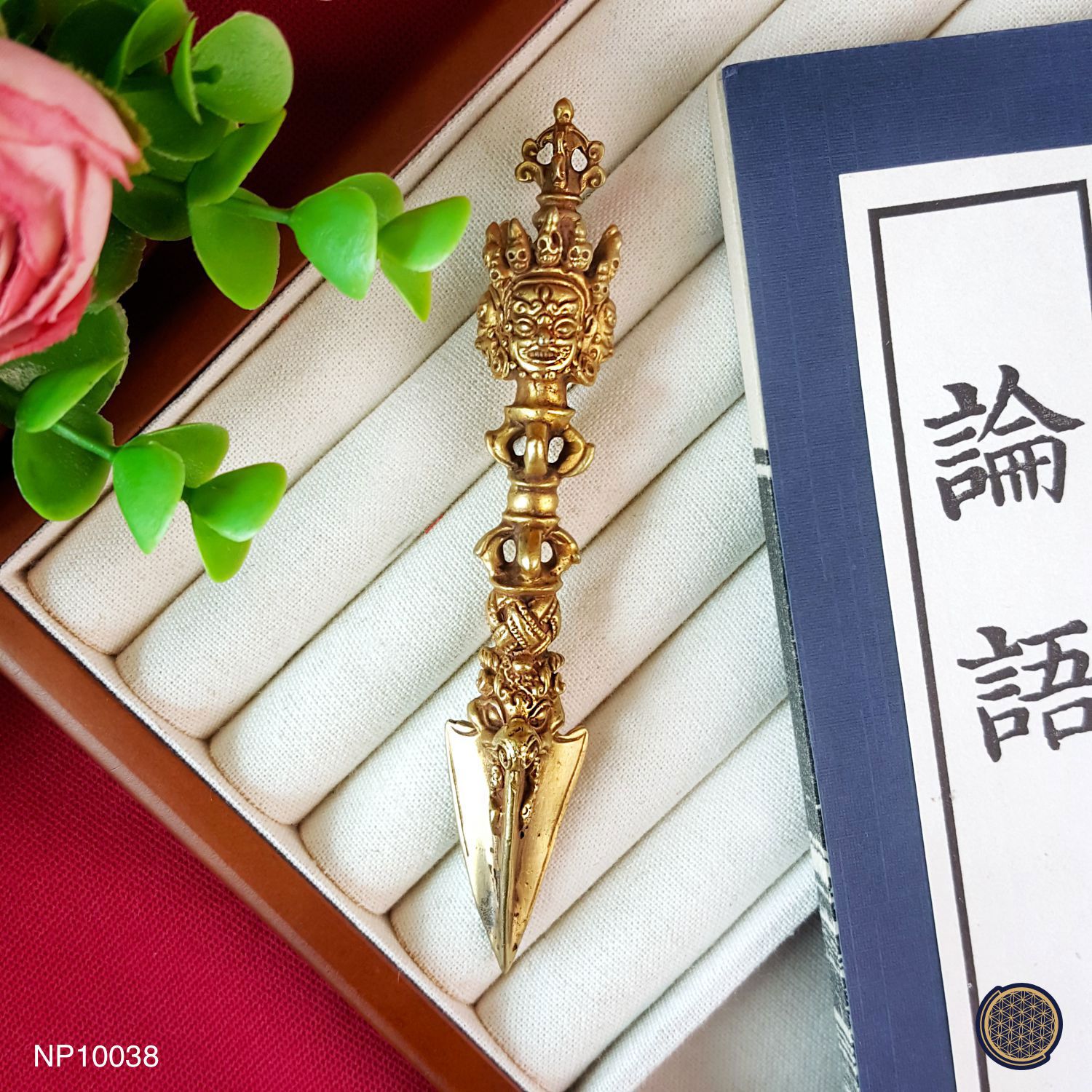 18mm x 117mm 西藏镀金普巴金刚杵