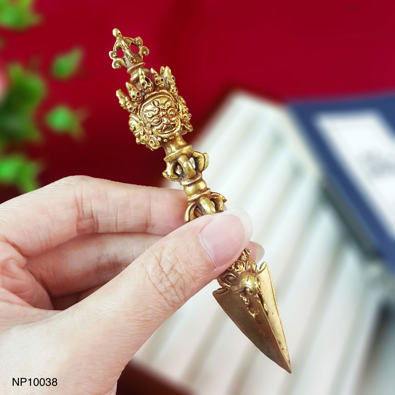 18mm x 117mm 西藏镀金普巴金刚杵