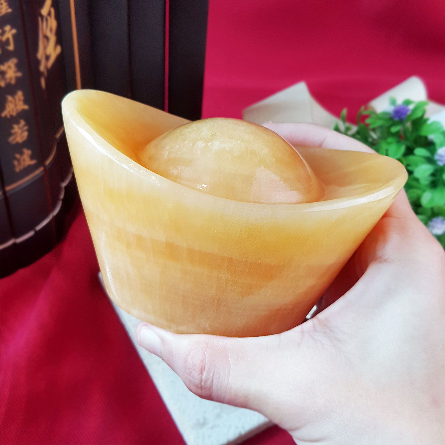 黄玉元宝 (10CM)