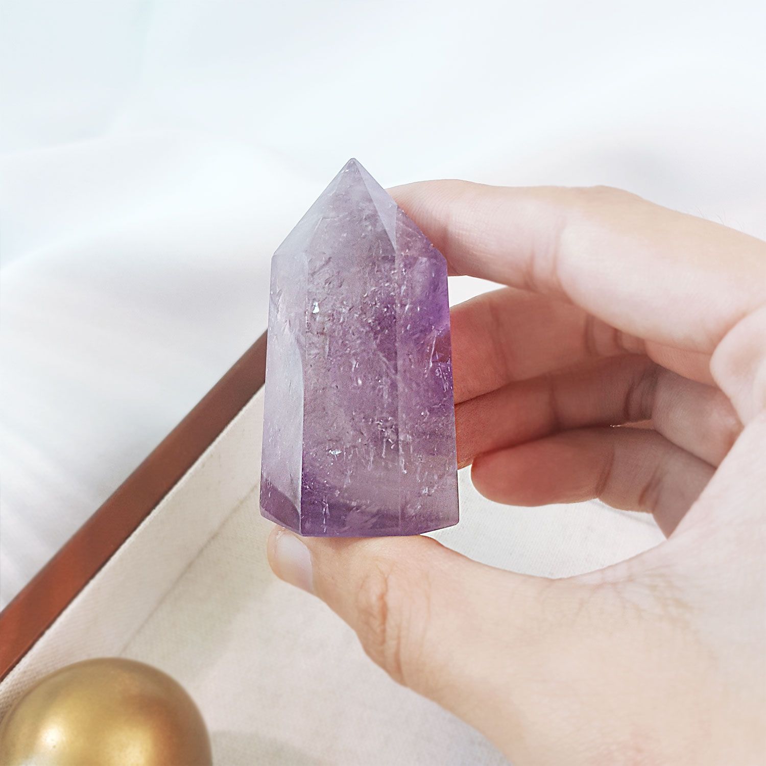 紫水晶柱