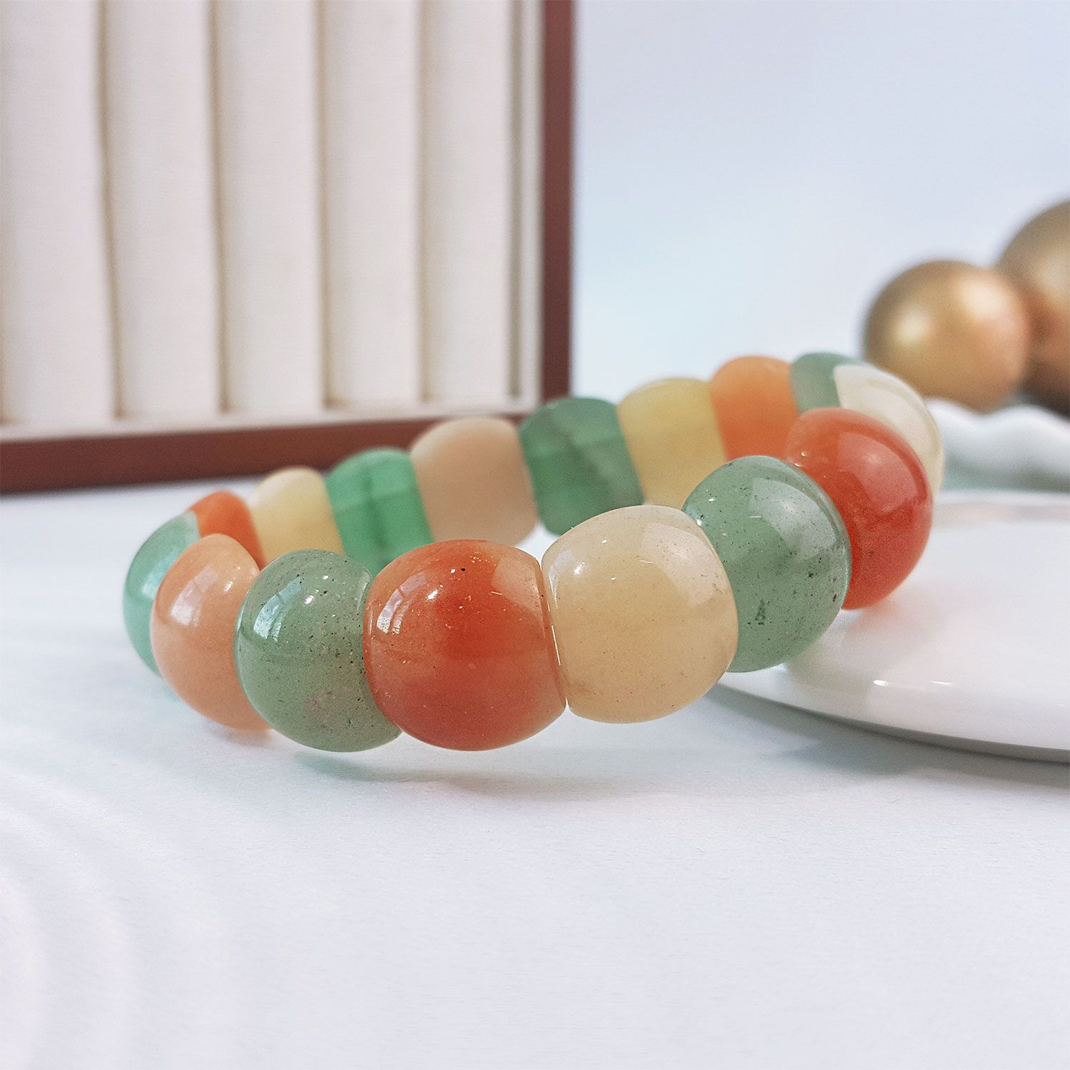 13mm x 16mm 彩东陵玉手排