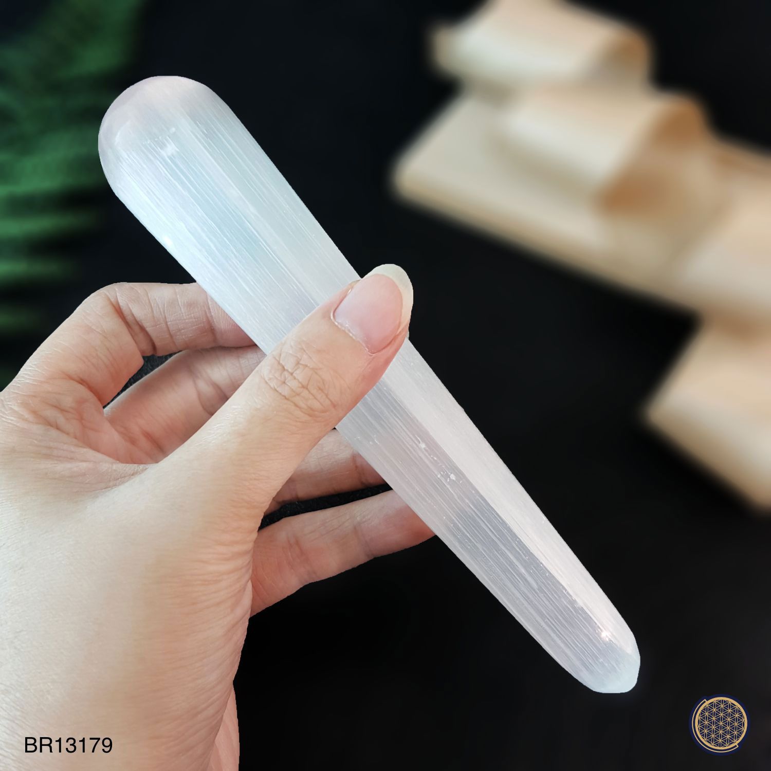 140mm Morocco Selenite Massage Bar  