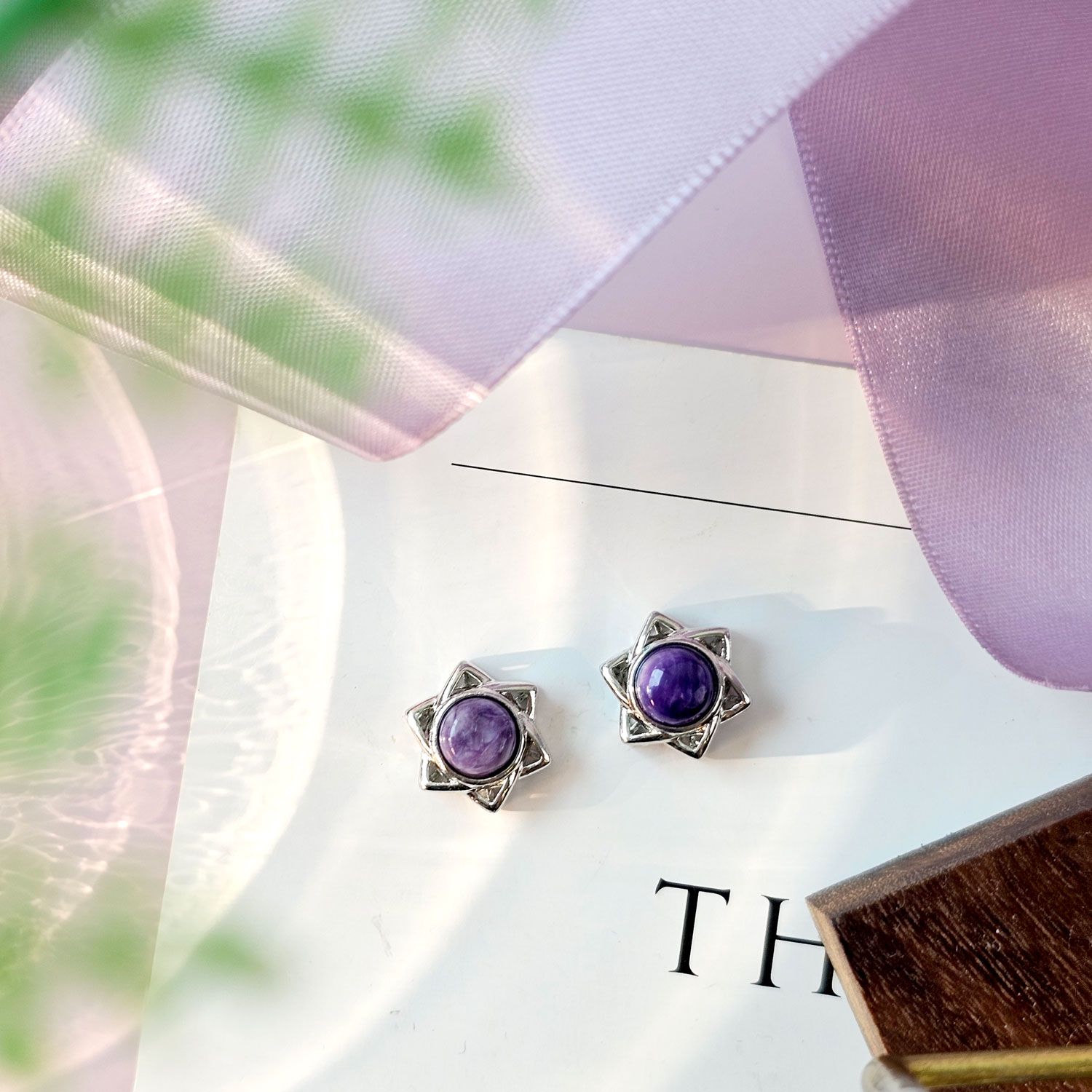 Charoite Star Charm 