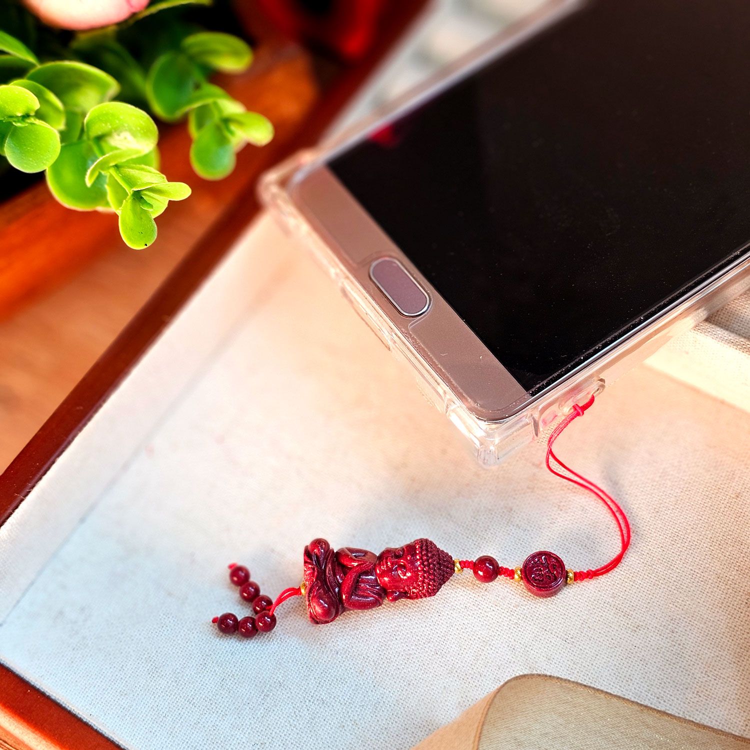 朱砂佛宝宝吊饰