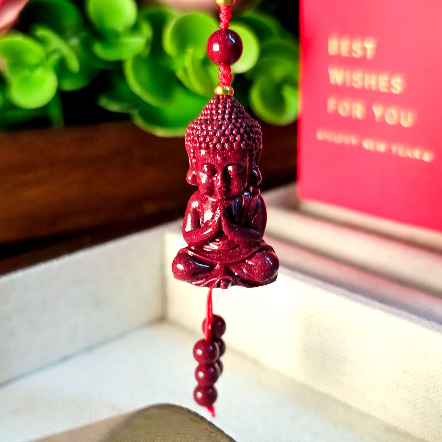 朱砂佛宝宝吊饰
