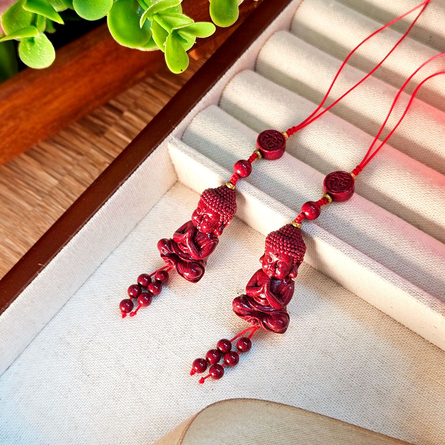 朱砂佛宝宝吊饰