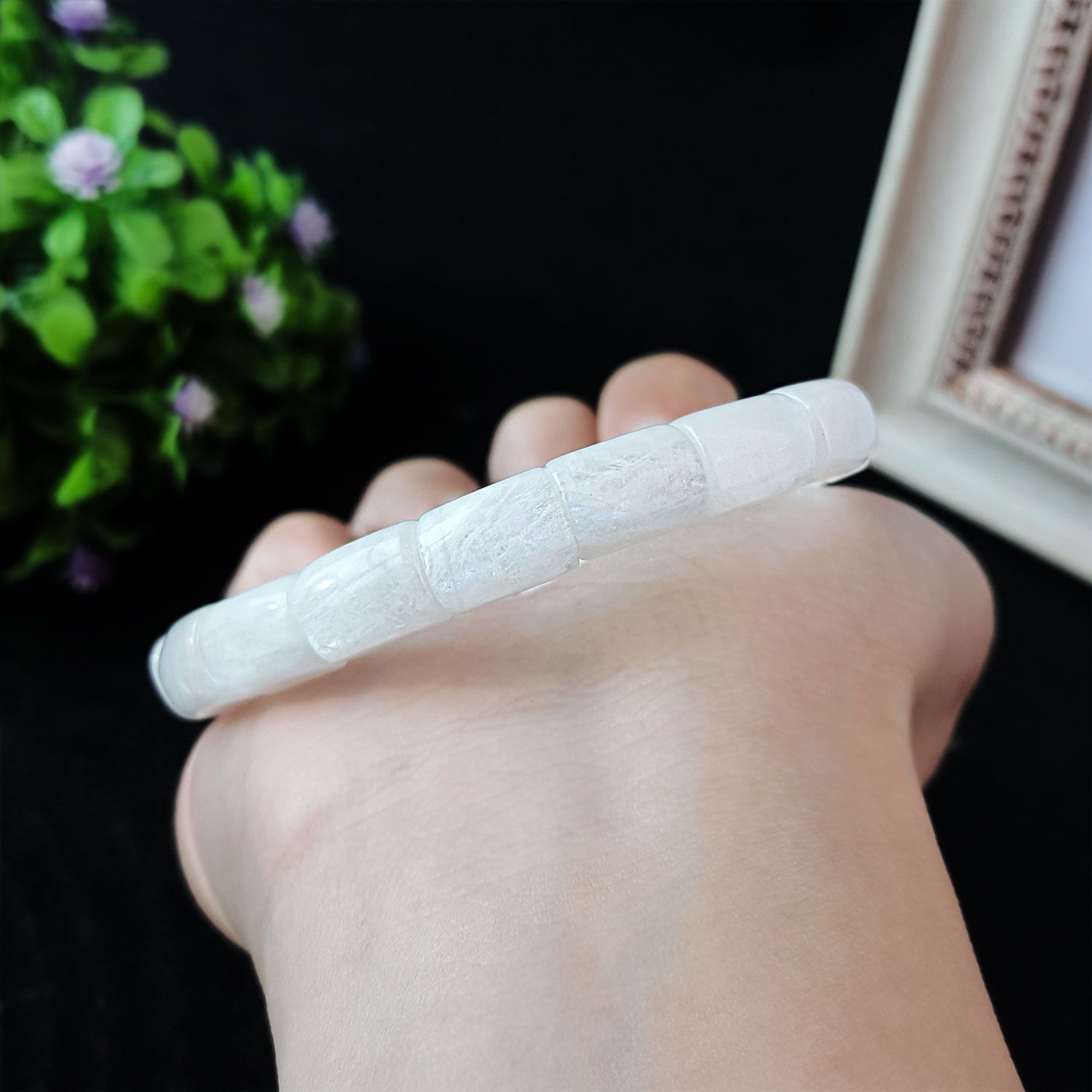 10.5mm x 7.5mm 月光石手镯形手排