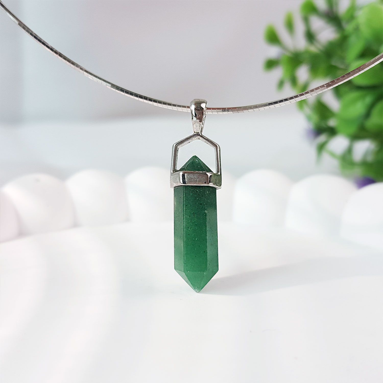 Aventurine Point Pendant